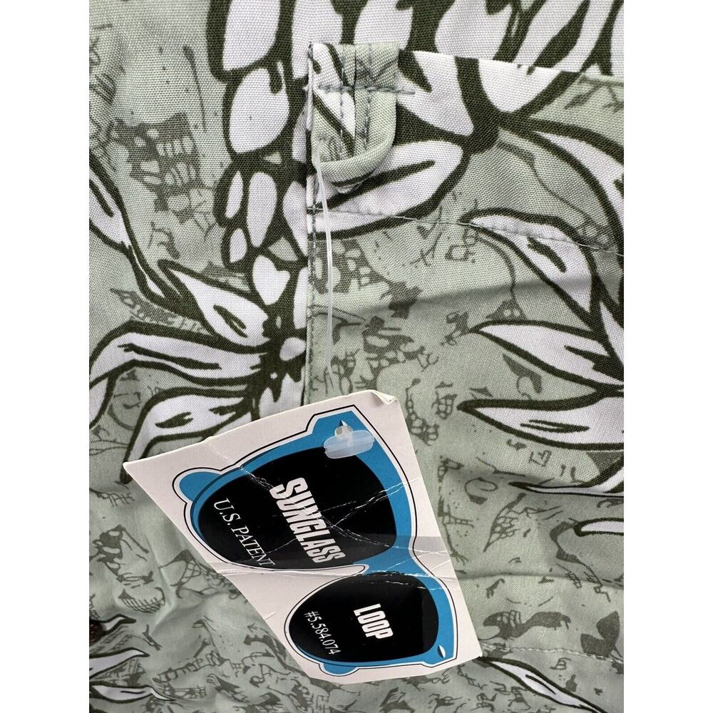 Roundy Bay Tropical Hawaiian Button Down Shirt 100% Polyester Pineapple Mens L - Picture 3 of 5